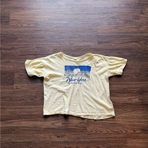 Vintage New York “My Kind of Town” crop top shirt